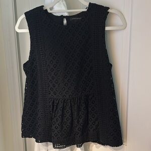 Black eyelet sleeveless summer top sz small Banana Republic Never worn!